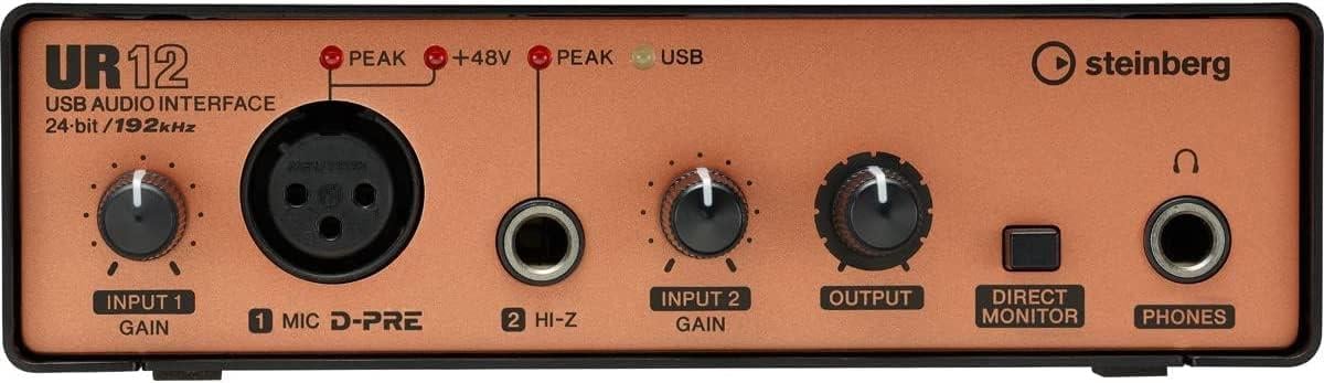 Steinberg UR12 2 Kanal USB Ses Kartı (Siyah)