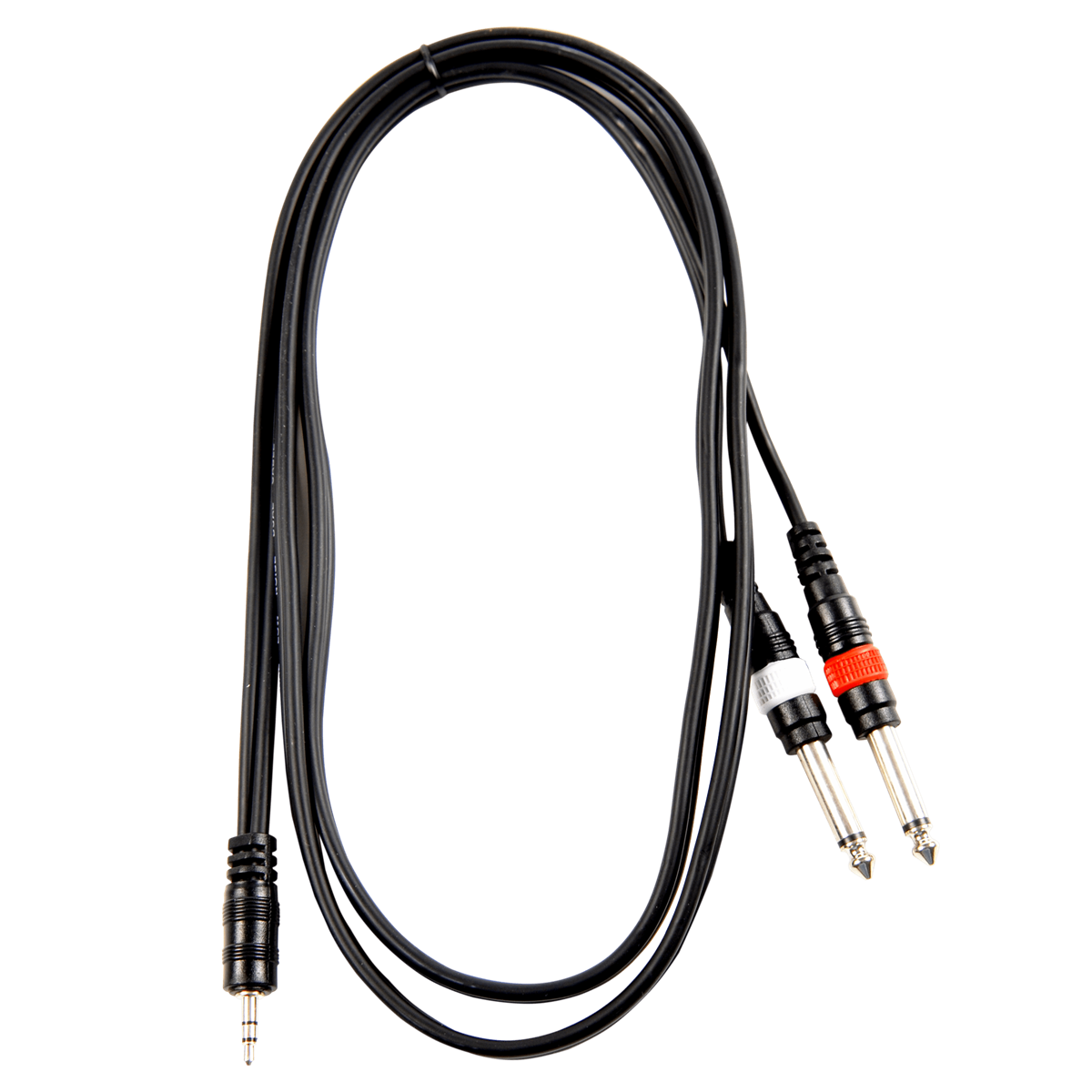 STI Aux Ses Kablosu 2x6.3mm Gitar Jak - 3.5mm Jak 1.5 Metre