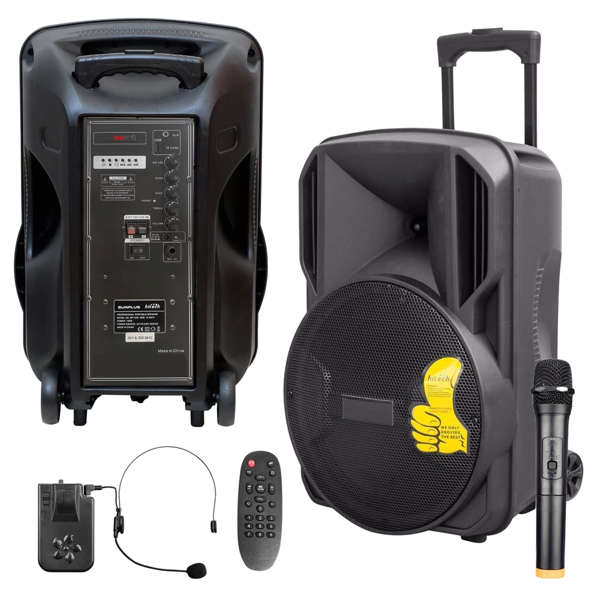 Sunplus SP-1538 Şarjlı Bluetoothlu Taşınabilir Aktif Hoparlör