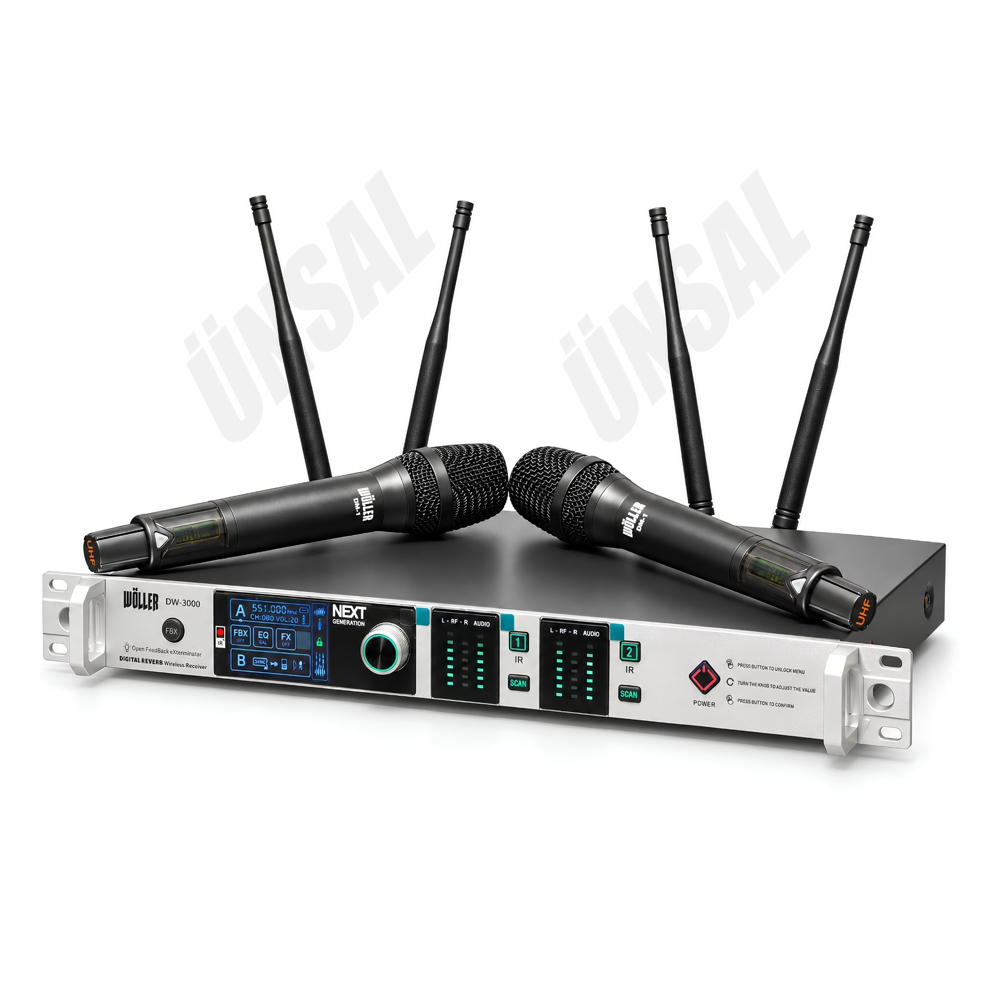 Wöller DW-3000EE İkili El Tipi Kablosuz Mikrofon Seti