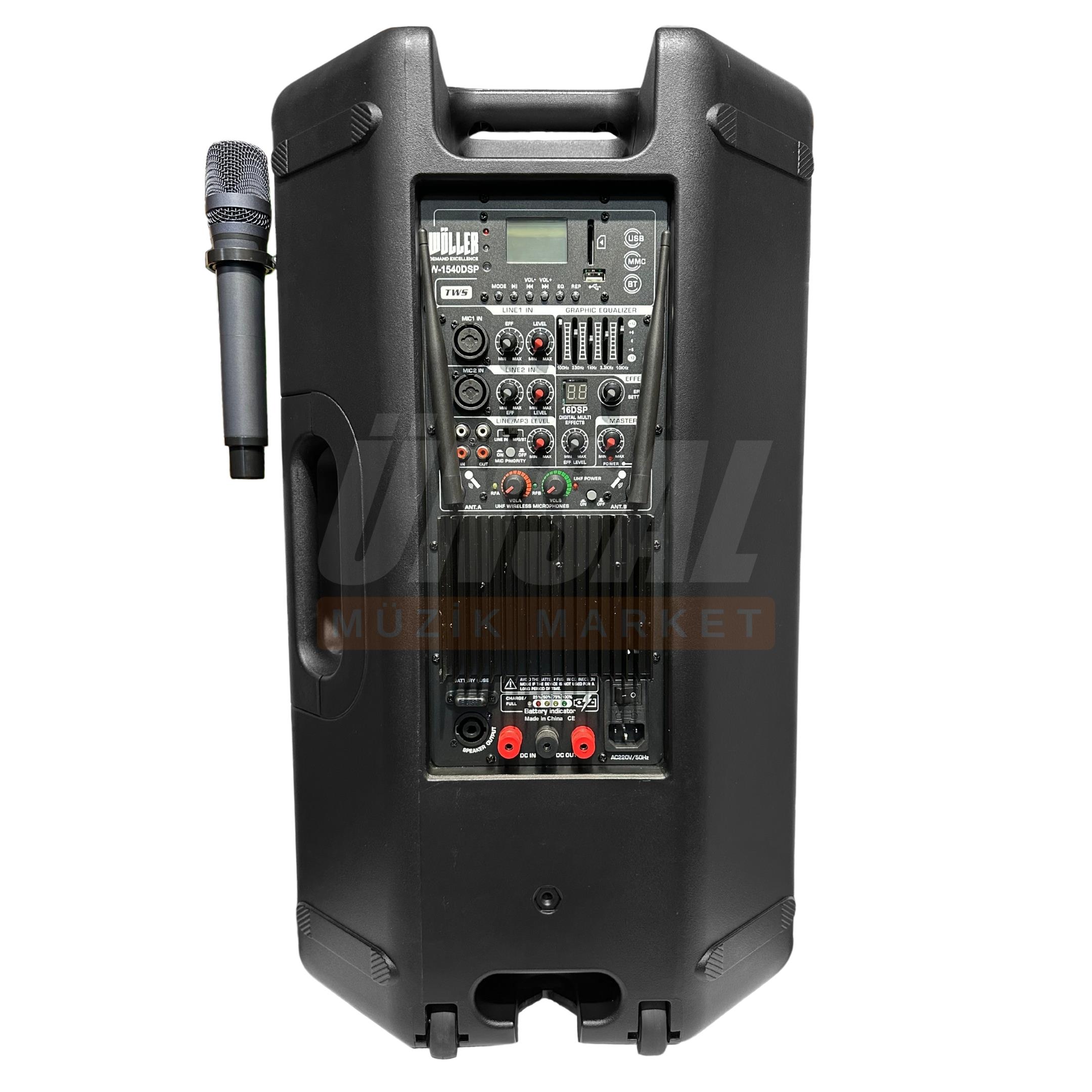 Wöller W-1540 DSP Taşınabilir Şarjlı Bluetooth Hoparlör