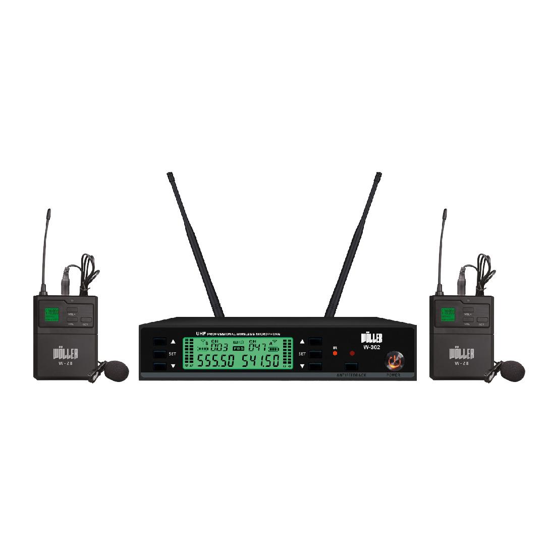 Wöller W-302YY İkili Yaka Tipi Kablosuz Mikrofon Seti