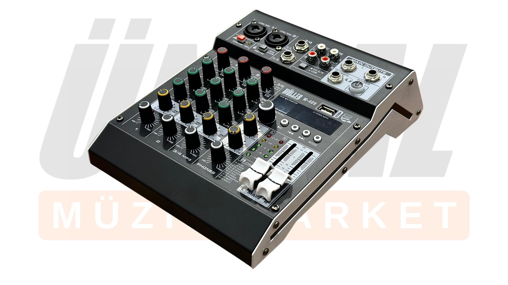 Wöller W-409 4 Kanal Deck Mikser