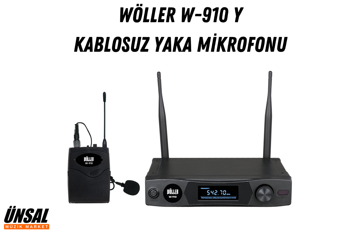 Wöller W-910 Y Kablosuz Yaka Mikrofonu