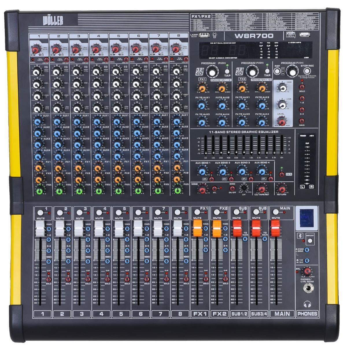Wöller W8R700FX Power Mixer Amfi