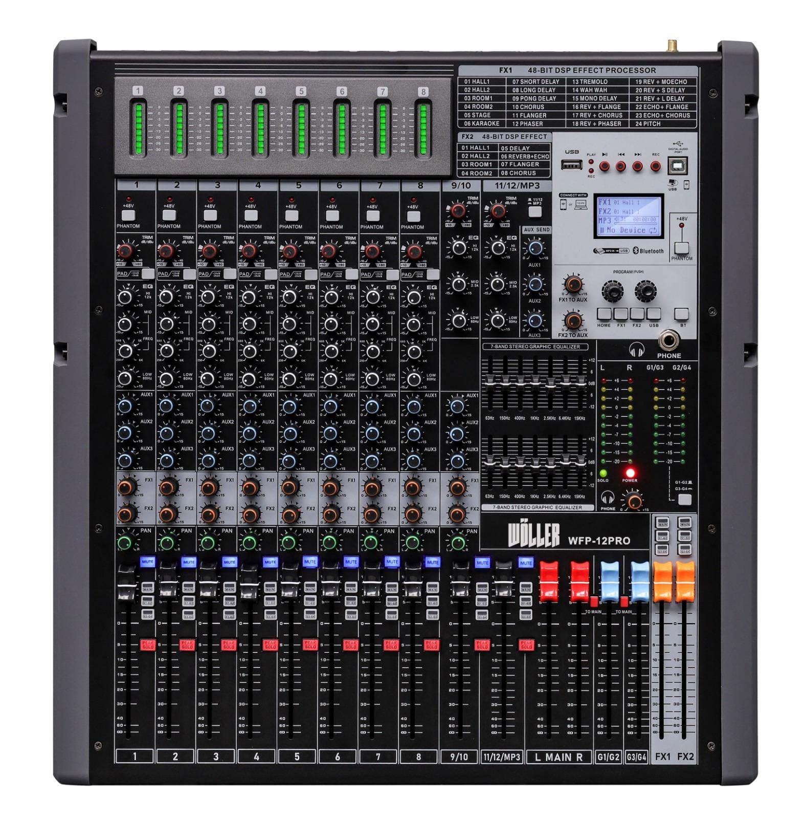Wöller WFP-12PRO 12 Kanal Power Mikser