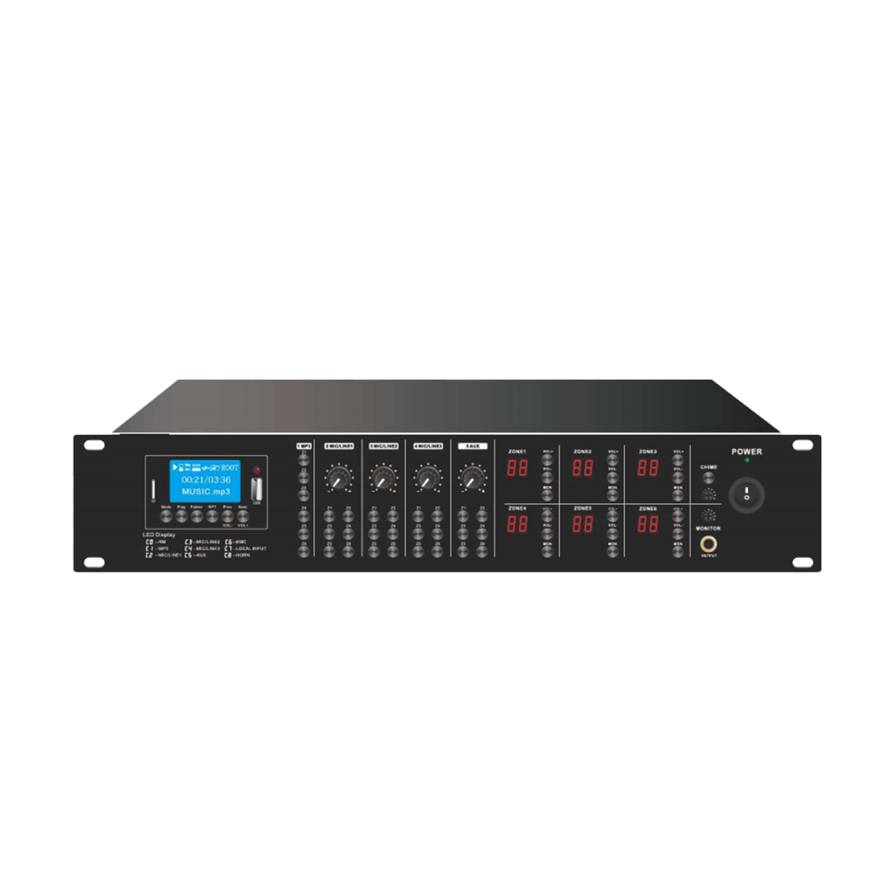 Wöller WPM-600 6X6 Matrix Amplifikatör