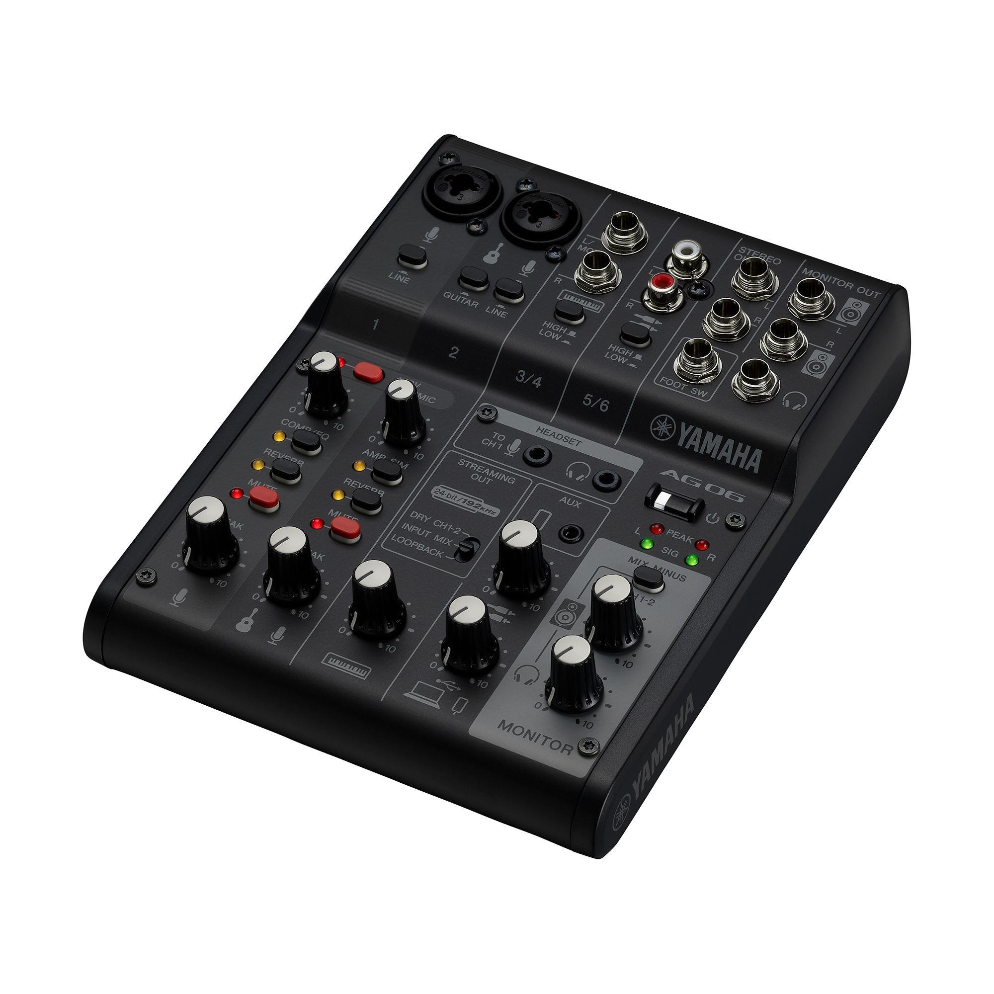 Yamaha AG06MK2 B USB Mikser (Siyah)