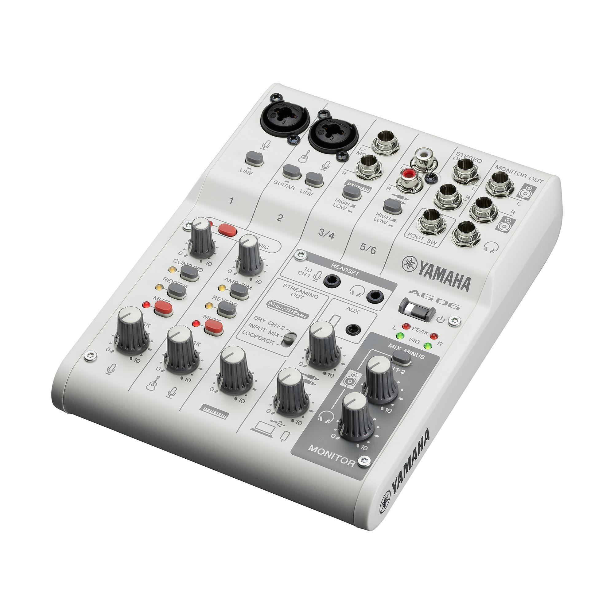 Yamaha AG06MK2 W USB Mikser (Beyaz)