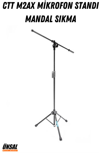 CTT M2AX Mikrofon Standı Akrobat Makaslı Mandal Sıkmalı