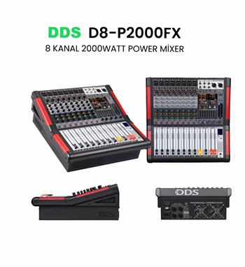 DDS D–8 P2000 FX Power Mixer Amplifier