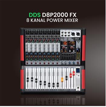 DDS D–8 P2000 FX Power Mixer Amplifier