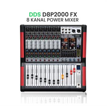 DDS D–8 P2000 FX Power Mixer Amplifier