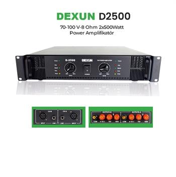Dexun D-2500 Çift Kanal Power Amplifier