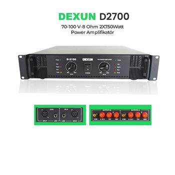 Dexun D-2700 Çift Kanal Power Amplifier