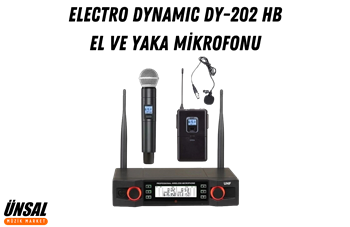 Electro Dynamic DY-202 Kablosuz El ve Yaka Mikrofonu