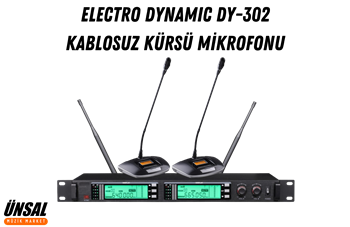 Electro Dynamic DY-302 Kablosuz Kürsü Mikrofonu