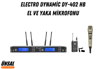 Electro Dynamic DY-402 Kablosuz El ve Yaka Mikrofonu