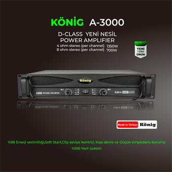 König A–3000 BLACK Power Amplifier