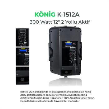 König K–1512 A Aktif Hoparlör