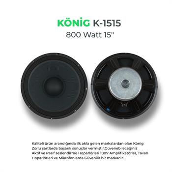 König K-1515 Çıplak Hoparlör