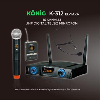 König K–312 EY Telsiz Mikrofon