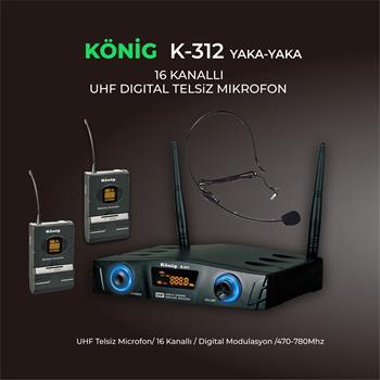 König K–312 YY Telsiz Mikrofon