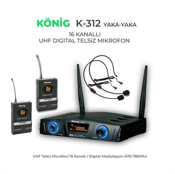 König K–312 YY Telsiz Mikrofon