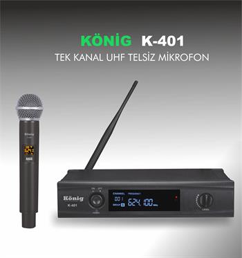 König K–401E Telsiz Mikrofon