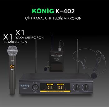 König K–402EY Telsiz Mikrofon