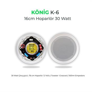 König K–6 Alçıpan Hoparlör