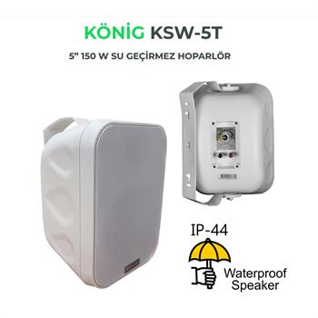 König KSW–5T Su Geçirmez Sütun Hoparlör