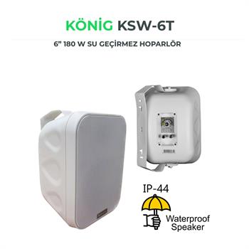 König KSW–6T Su Geçirmez Sütun Hoparlör