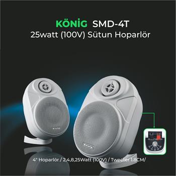 König SMD–4T Sütun Hoparlör