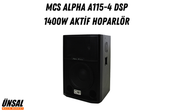MCS Alpha A115-4 DSP 1400W Aktif Kabin Hoparlör