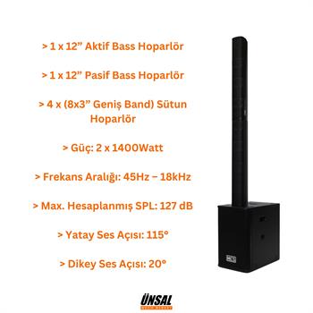 MCS Alpha Sistem 2 Aktif Hoparlör Seti