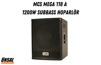 MCS Mega 118 A 1200W Aktif Subbass Kabin Hoparlör