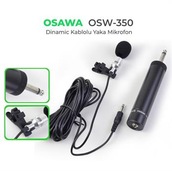 Osawa OSW–350 Kablolu Yaka Mikrofonu
