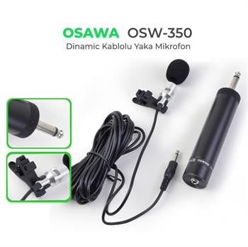 Osawa OSW–350 Kablolu Yaka Mikrofonu
