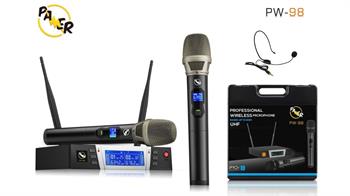 Pawer PW-98 El + Yaka + Kafa Tipi Kablosuz Mikrofon Seti