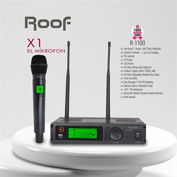 Roof R–1100 E  Tek El Telsiz Mikrofon Seti 