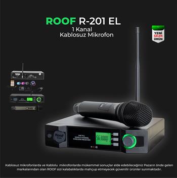 Roof R–201 E  Tek El Telsiz Mikrofon Seti 