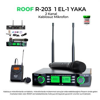 Roof R–203 E–Y 2 Kanal Telsiz Mikrofon Seti