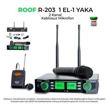 Roof R–203 E–Y 2 Kanal Telsiz Mikrofon Seti