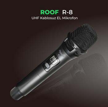 Roof R-8 Tek El Telsiz Mikrofon