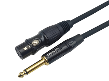 S.WIELER SMX-3M XLR Dişi - 6,3MM Mono Jak Sinyal Kablosu 3 Metre