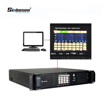 Sinbosen DSP12000Q 4 Kanal Subwoofer Digital DSP Yüksek Kaliteli Power Amplifier Amplifikatör