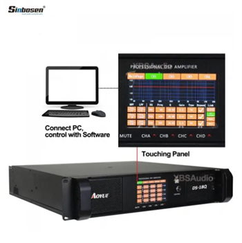 Sinbosen DSP18000Q 4 Kanal Digital DSP Yüksek Kaliteli Power Amplifier Amplifikatör