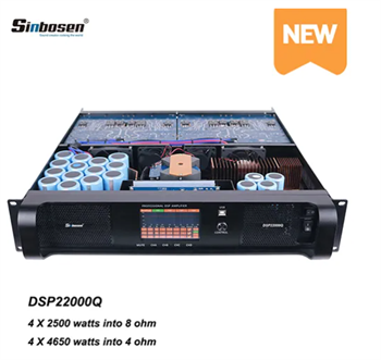Sinbosen DSP22000Q 4 Kanal Subwoofer Digital DSP Yüksek Kaliteli Power Amplifier Amplifikatör