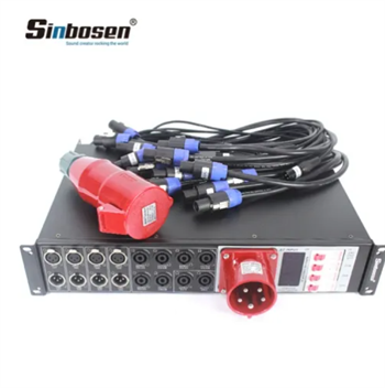 Sinbosen Power Distributor LAS4+8 5 çekirdek Profesyonel Ses Sistemi Hat Dizisi Hoparlörler Güç Kontrol Cihazı Distribütörü